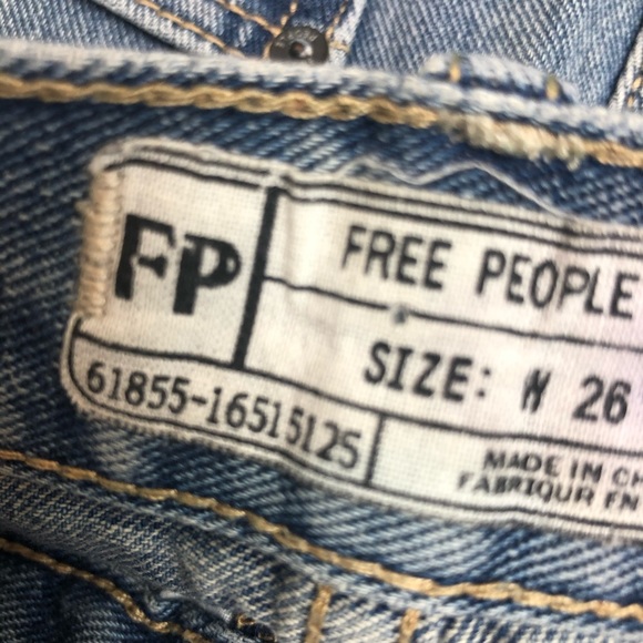 Free People Distressed Denim Shorts - Picture 5 of 5